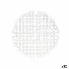 Neslystantis kilimėlis Kinvara Skaidrus Plastmasinis 29 x 0,1 x 29 cm Kriauklė (12 vnt.)