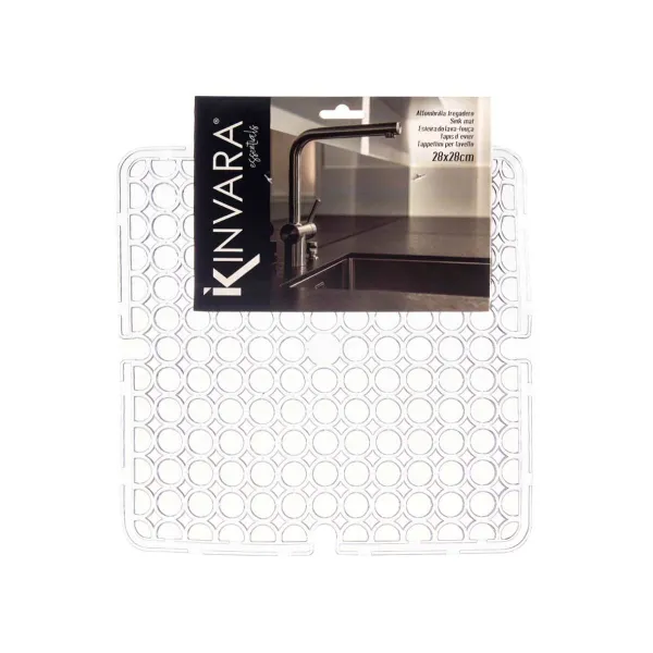 Neslīdošs paklājs Kinvara Caurspīdīgs Plastmasa 28 x 0,1 x 28 cm 28,5 x 0,1 x 28 cm Izlietne (12 gb.)