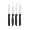 Knife Set Kinvara Black Silver Stainless steel Plastic 19,5 x 2 x 1 cm 12,5 x 26,5 x 1 cm (12 Units)