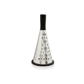 Терка Kinvara Чёрный Серебристый Серебряный Нержавеющая сталь ABS TPR 11,5 x 24,5 x 11,5 cm (12 штук)