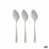 Set of Spoons Kinvara Silver Stainless steel 21 x 4,5 x 2,5 cm 6 x 23 x 2,5 cm 4,3 x 20,8 x 0,3 cm (12 Units)