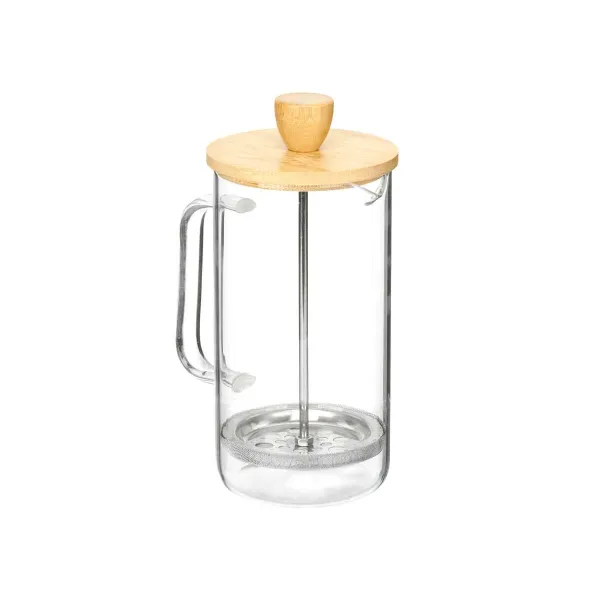 Teapot Vivalto Natural Glass Bamboo Borosilicate Glass 600 ml