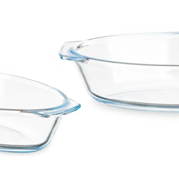 Serviravimo Lėkštė Vivalto Skaidrus Borosilikatinis stiklas 700 ml 23,6 x 5,3 x 13 cm Su rankenomis (18 vnt.)