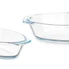 Serving Platter Vivalto Transparent Borosilicate Glass 700 ml 23,6 x 5,3 x 13 cm With handles (18 Units)