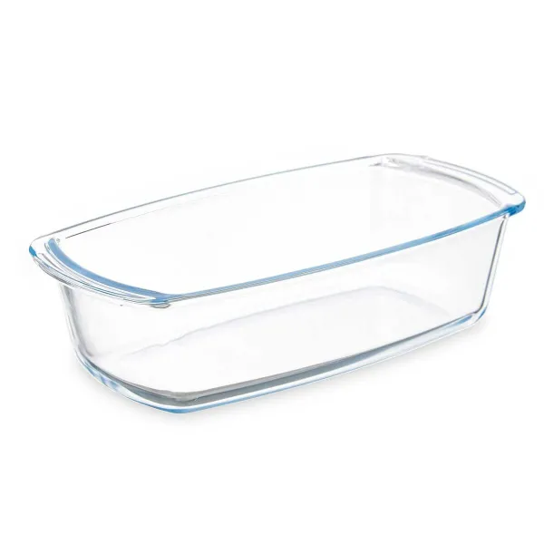 Pasniegšanas Plate Vivalto Caurspīdīgs Borosilikāta glāze 1,6 L 27 x 7,2 x 14 cm Ar rokturiem (12 gb.)