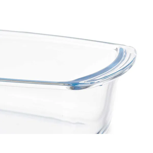 Serviravimo Lėkštė Vivalto Skaidrus Borosilikatinis stiklas 1,6 L 27 x 7,2 x 14 cm Su rankenomis (12 vnt.)