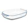 Pasniegšanas Plate Vivalto Caurspīdīgs Borosilikāta glāze 2 L 2L 30,2 x 6 x 19,6 cm 34,5 x 6,4 x 22,5 cm Ar rokturiem (12 gb.)