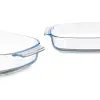 Serving Platter Vivalto Transparent Borosilicate Glass 3,8 L 38 x 6,5 x 25,4 cm With handles (6 Units)