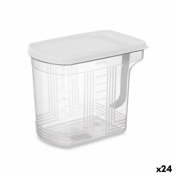 Pārtikas konservēšanas trauks Kinvara Pelēks Caurspīdīgs 2,5 L 20,5 x 17 x 13 cm (24 gb.)