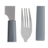 Cutlery Set Kinvara Grey Silver Stainless steel Plastic 22,5 x 37,5 x 4,5 cm (6 Units)