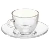 Šalica s Tanjurićem Vivalto Läbipaistev Klaas 85 ml (6 Ühikut)