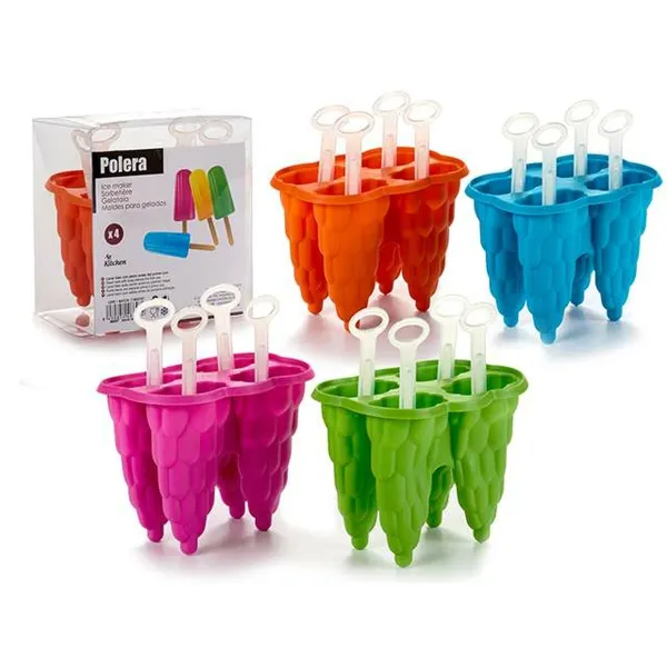 Ice-cream Mould Blue Green Orange Fuchsia Plastic 8,5 x 12,5 x 12 cm 12 x 13 x 8,5 cm (24 Units)