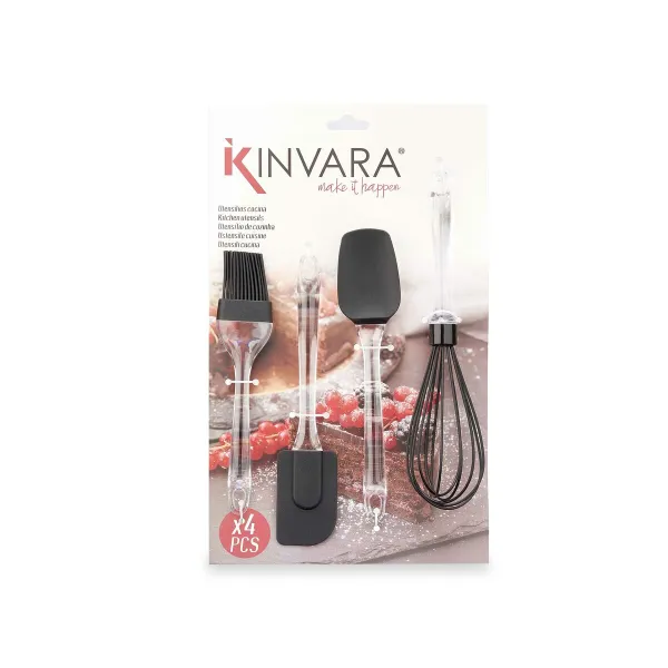 Set of Kitchen Utensils Kinvara Silicone Plastic 20 x 29 x 5 cm Bakery (6 Units)