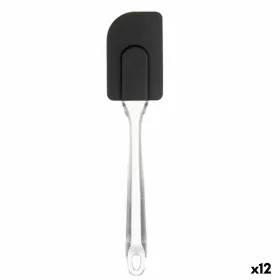 Кулинарная Лопатка Kinvara Чёрный Прозрачный Силикон Пластик 5 x 23,5 x 2 cm 5 x 24 x 2 cm (12 штук)