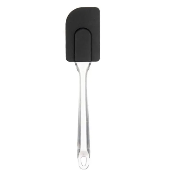 Virtuvės Špachlė Kinvara Juoda Skaidrus Silikoninis Plastmasinis 5 x 23,5 x 2 cm 5 x 24 x 2 cm (12 vnt.)
