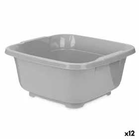 Тазик Kinvara Серый Пластик 11 L (12 штук)