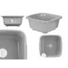 Skalbimo dubuo Kinvara Pilka Plastmasinis 11 L (12 vnt.)