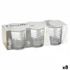 Set of glasses Vivalto Transparent Glass Waves 265 ml (8 Units)