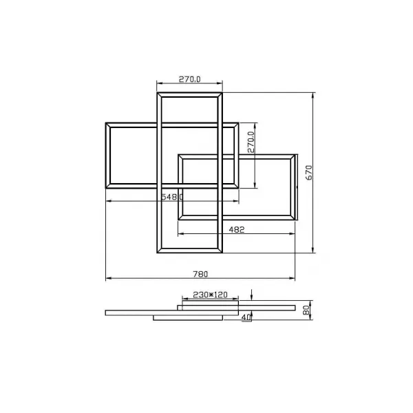 Ceiling lamp MOD015CL-L80WK