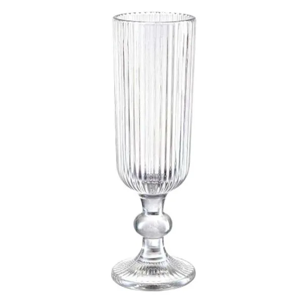 Šampano taurė Vivalto Skaidrus stiklas 160 ml Dryžiai (6 vnt.)