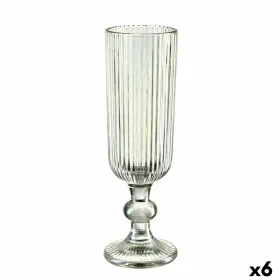 Samppanjalasi Vivalto Vihreä Lasi 160 ml Raidat (6 osaa)