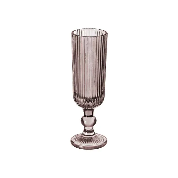 Šampano taurė Vivalto Pilka Rožinė stiklas 160 ml Dryžiai (6 vnt.)
