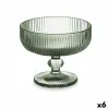 Ice Cream and Milk Shake Glass Vivalto Green Glass 310 ml Stripes (6 Units)