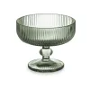 Ice Cream and Milk Shake Glass Vivalto Green Glass 310 ml Stripes (6 Units)
