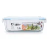 Pusdienu kastīte Vivalto Caurspīdīgs Silikona polipropilēns Borosilikāta glāze 1,5 L (12 gb.)