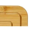 Подставка под горячее Kinvara Натуральный Бамбук Квадратный 19 x 1 x 19 cm 18,7 x 1 x 18,7 cm (24 штук)