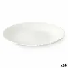 Plokščia lėkštė Vivalto Balta Opalinis stiklas 24 x 2 x 24 cm (24 vnt.)