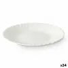Dessert dish Vivalto White Opaline glass 19 x 2 x 19 cm (24 Units)