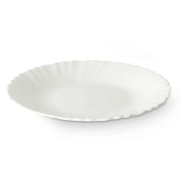 Dessert dish Vivalto White Opaline glass 19 x 2 x 19 cm (24 Units)