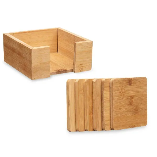 Lasinaluset Kinvara Luonnollinen Bambu kvadratų 12 x 6 x 12 cm 12 x 5,5 x 12 cm 7 Kappaletta (12 osaa)