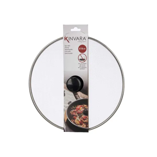 Frying Pan Lid Kinvara Metal Steel 29 x 2 x 29 cm Grille (24 Units)