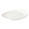 Flat Plate Vivalto White Opaline glass 30,5 x 3 x 26 cm (18 Units)