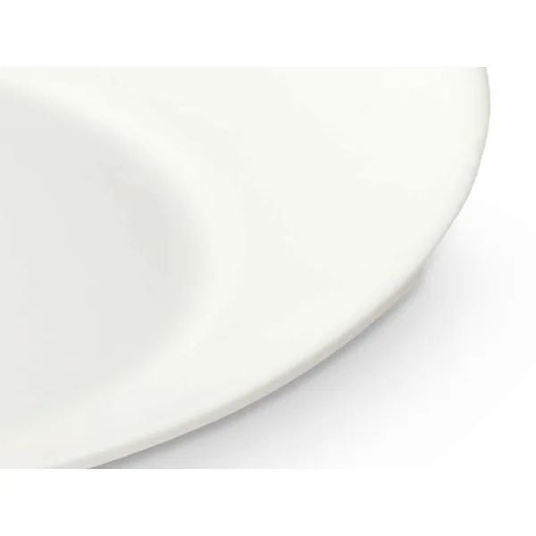 Flat Plate Vivalto White Opaline glass 30,5 x 3 x 26 cm (18 Units)