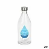 бутылка Vivalto H2O Прозрачный Серебряный Cтекло Сталь 1 L (12 штук)