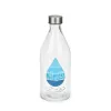 бутылка Vivalto H2O Прозрачный Серебряный Cтекло Сталь 1 L (12 штук)