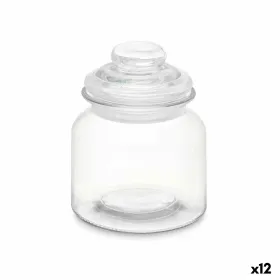 Purkki Vivalto Läpinäkyvä 600 ml Kannellinen (12 osaa)