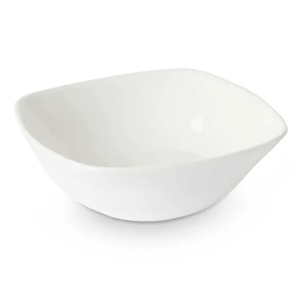 Snack Bowl Vivalto White Opaline glass Squared 11 x 4 x 11 cm (48 Units)