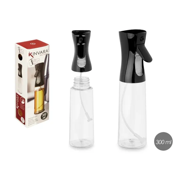 Öljy- tai etikkasuihkepukke Kinvara Musta Läpinäkyvä Polyetyleeni polypropeeni polystyreeni PET 300 ml 8 x 24 x 6 cm (12 osaa)