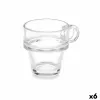 Osainen kahvikuppisetti Vivalto Läpinäkyvä Lasi 90 ml (6 osaa)