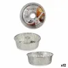 Tortų skardinių rinkinys Kinvara Sidabras Aliuminis 19,5 x 7 x 19,5 cm 19,5 x 19,5 x 6 cm 4 Dalys (12 vnt.)