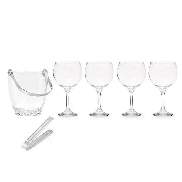 Ledo kibirėlis Vivalto Skaidrus Metalinis Stiklas 14,5 x 12 x 12,5 cm 4x (10,5 x 20 cm) 36 x 21,5 x 23,5 cm Stiklinės (2 vnt.)