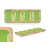 Paplāte ar Nodalījumiem Gift Decor Zaļš 46 x 3 x 17 cm (6 gb.)