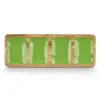 Paplāte ar Nodalījumiem Gift Decor Zaļš 46 x 3 x 17 cm (6 gb.)