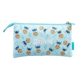 Disney Stitch - 3-compartment pencil case from the Waves collection