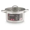 Casserole with glass lid Kinvara Silver 3,8 L 29 x 12 x 22 cm 29 x 16 x 22 cm Induction (6 Units)