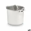 Casserole with glass lid Kinvara Silver 31 x 25 x 24 cm 31 x 23 x 24 cm Induction (4 Units)